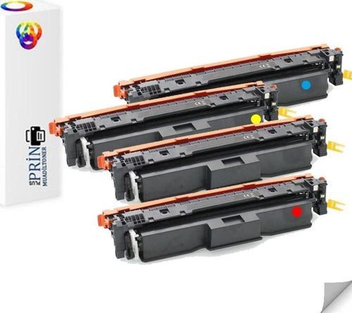 Canon CRG-069H / Canon i-SENSYS MF754Cdw Muadil Toneri Takım 4 Renk Chipsiz