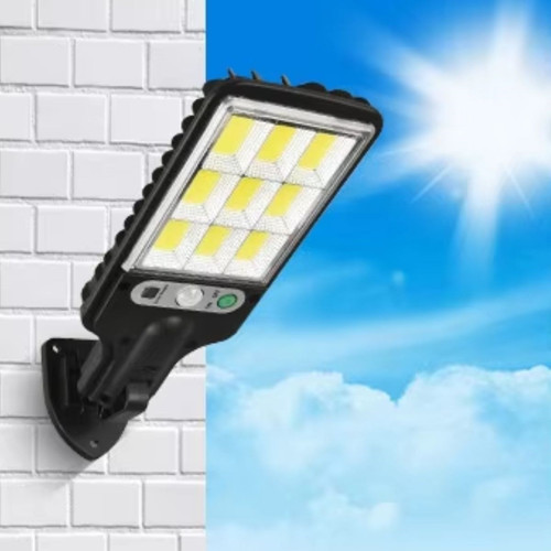 ® 3 Farklı Işık Modlu Güneş Enerjisiyle Şarj Olan Dış Mekan Uyumlu Kumandalı Solar Duvar LEDİ