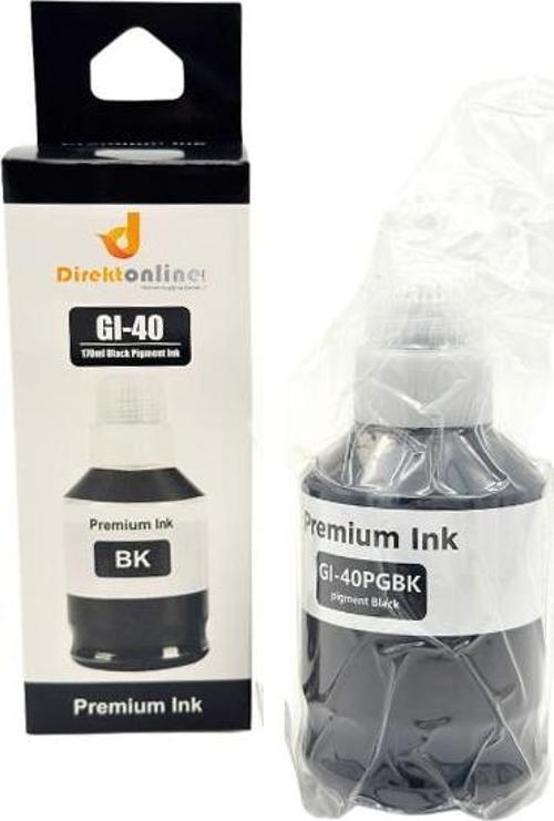 Canon GI-40/Pixma G6040 Siyah Muadil Mürekkep