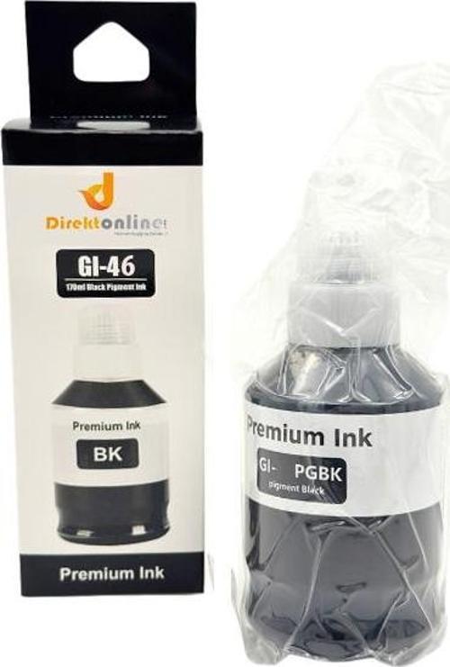 Canon GI-46/4411C001 Siyah Muadil Mürekkep
