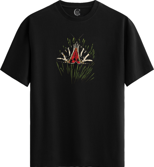 Jersey Tiger - %100 Pamuklu Kadın Siyah Tişört - Premium Quality
