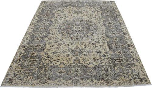 Vintage 6M2 El Dokuma Şaheser Eskitme Doğal Naturel Yün Salon Halısı 5849
