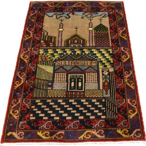 Yeni El Dokuması Yavuz Sultan Selim Konya Mevlana Yün Halı 5824