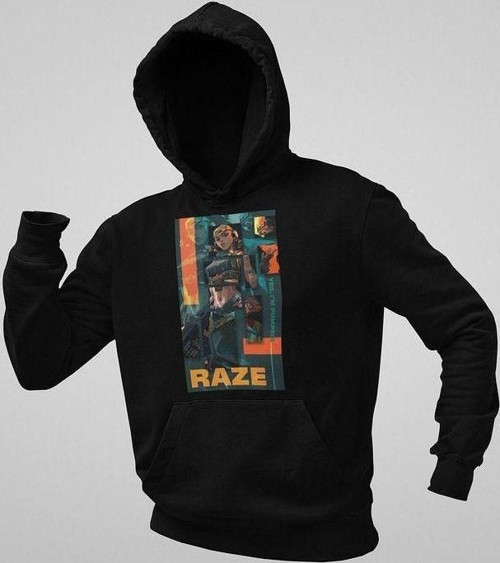Yes Im Pumped Yazılı Unisex Oversize Vallorant Raze Hoodie