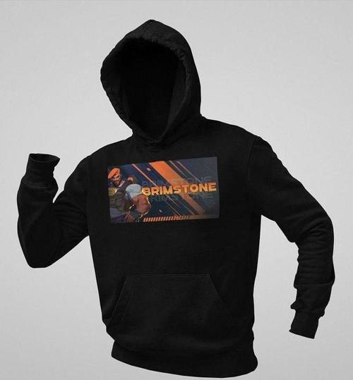 Brimstone Smoke Baskılı Unisex Oversize Vvalorant Hoodie