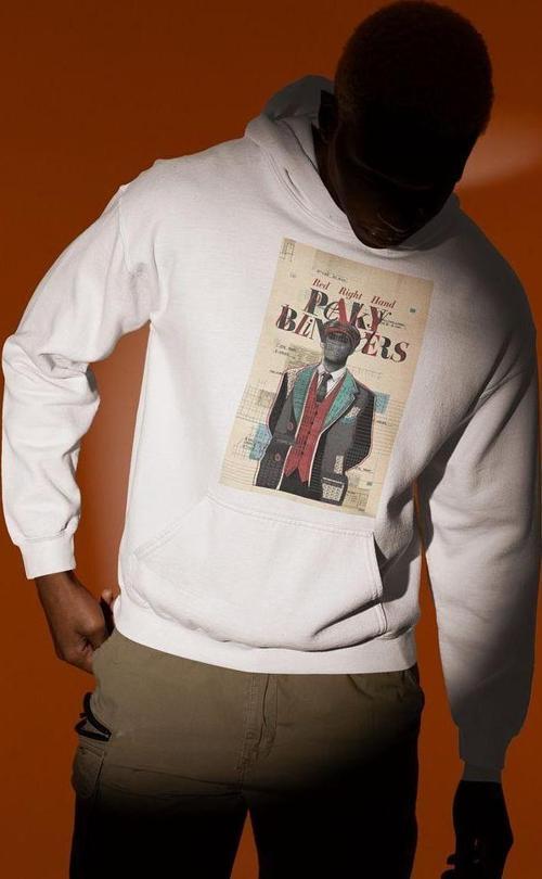 Red Right Hand Peaky Blinders Baskılı Unisex Oversize Hoodie