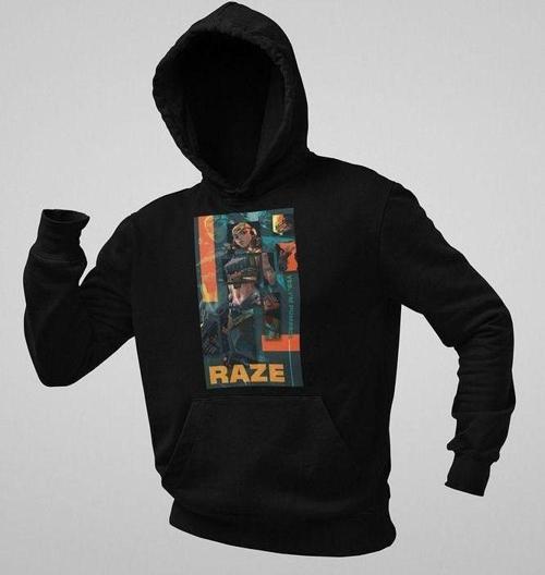 Yes Im Pumped Yazılı Unisex Oversize Vallorant Raze Hoodie