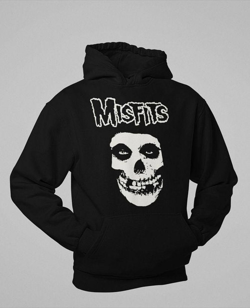 Misfits Müzik Grubu Baskılı Unisex Oversize Hoodie