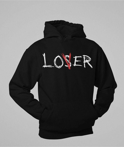 Loser Yazılı Unisex Oversize Hoodie