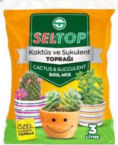 3 Lt Kaktüs Ve Sukulent Toprağı. Çiçek Toprağı. Torf, Saksı Toprağı. Süs Bitkisi Toprağı.