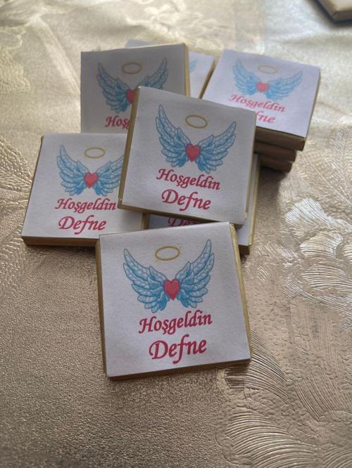 Yenidoğan Doğum Mevlid Çikolatası 50 Adet Hediyelik Çikolata