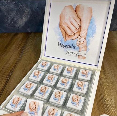 Yenidoğan Bebek Doğumgünü Mevlüd Çikolatası