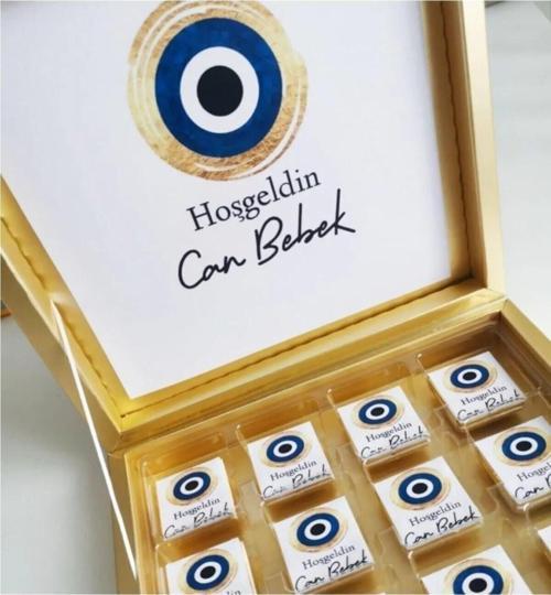 Yenidoğan Hoşgeldin Bebek Doğumgünü Mevlüd Hediyelik Çikolata
