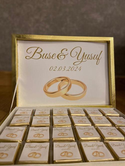 Nikah Söz Nişan Düğün Çikolatası 48 Adet
