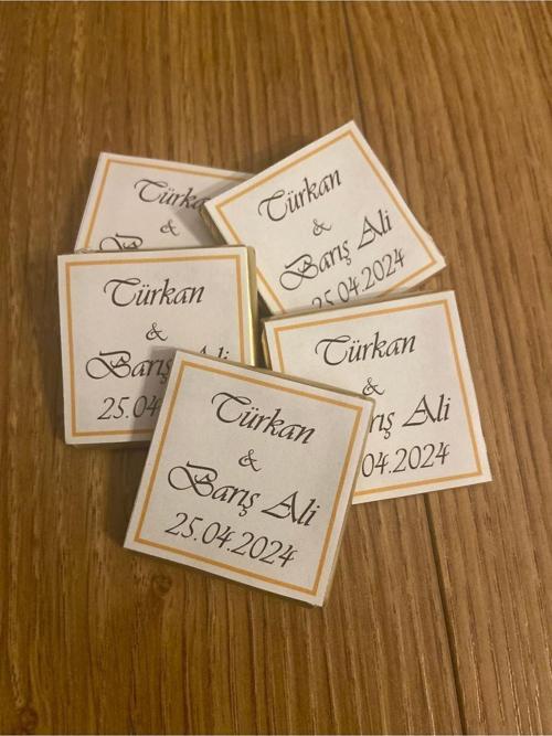 Söz Nişan Nikah Kız İsteme İsme Özel Madlen Çikolata 50 Adet