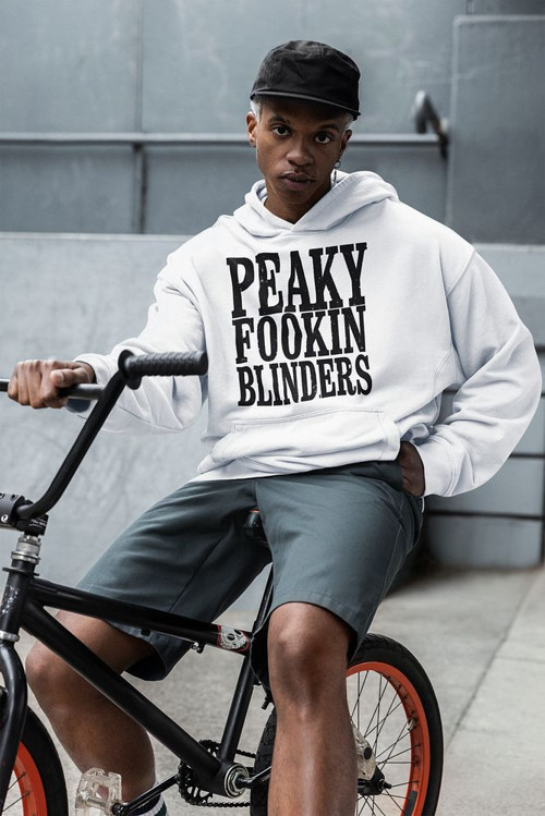 Peaky Fookiin Blinders Yazılı Unisex Oversize Peaky Blinders Hoodie