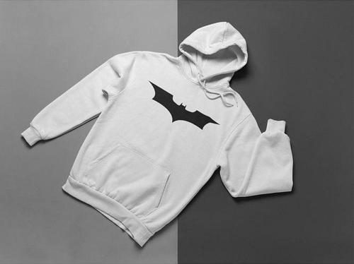 Batman Logo Baskılı Unisex Oversize Dc Karakter Hoodie