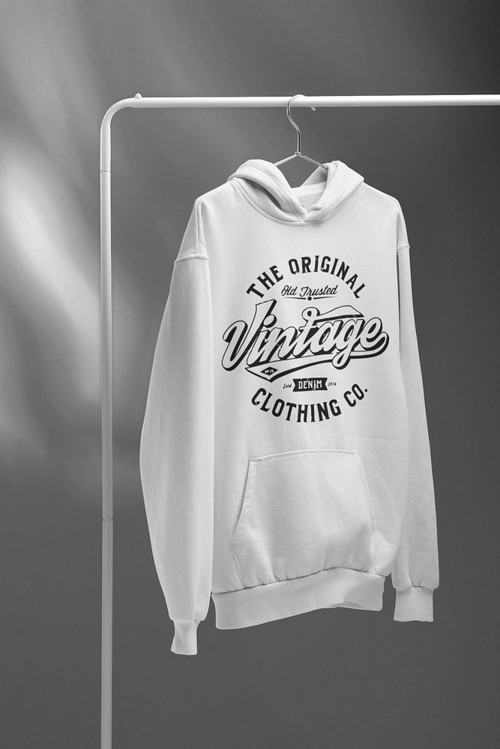 The Original Vintage Yazılı Unisex Oversize Hoodie