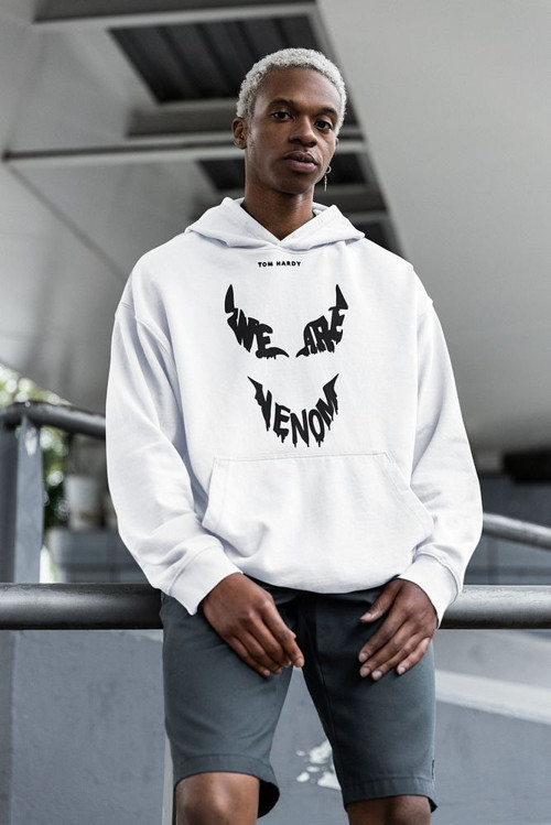 Tasarım We Are Venom Yazılı Unisex Oversize Tom Hardy Hoodie