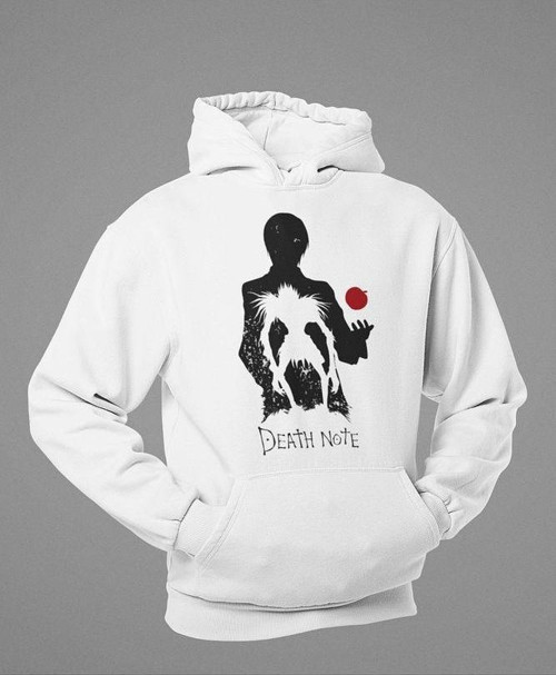 Death Note Baskılı Unisex Oversize Anime Hoodie