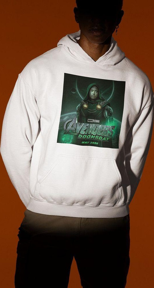 Avengers Doomsday Baskılı Unisex Oversize Marvel Hoodie