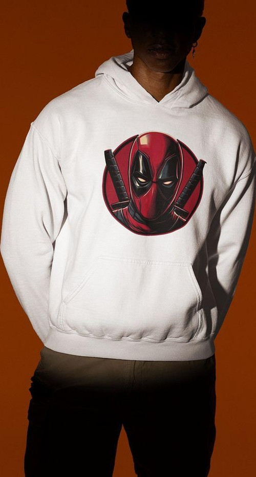 Deadpool Karakter Baskılı Unisex Oversize Hoodie
