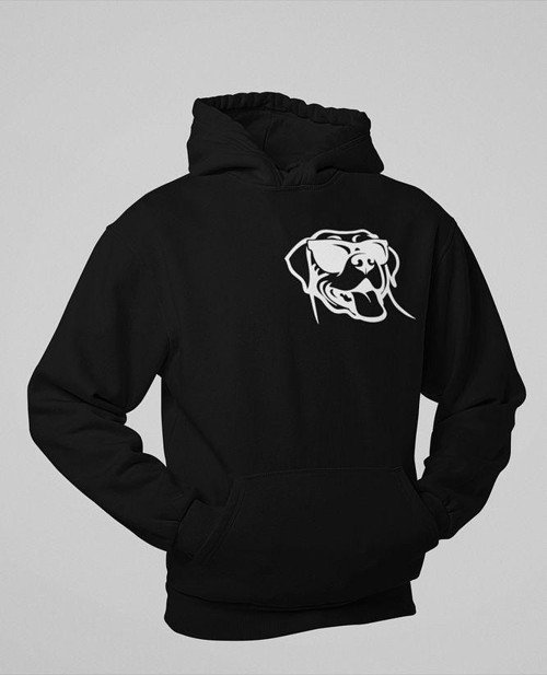 Minimalist Köpek Baskılı Unisex Oversize Dog Hoodie