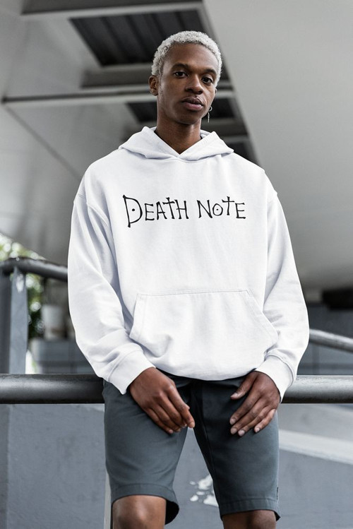 Death Note Yazılı Unisex Oversize Anime Hoodie