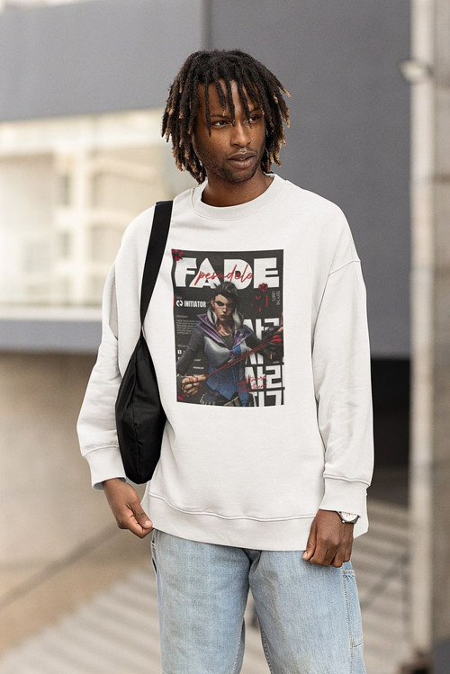 Fade Karakter Baskılı Unisex Oversize Vvalorant Sweatshirt