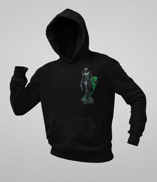 Valorantt Viper Smoke Karakter Baskılı Unisex Oversize Hoodie