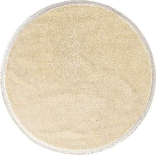 Saçaklı Yuvarlak Kaymaz Taban Post Peluş Salon Çocuk Odası Koridor Halısı