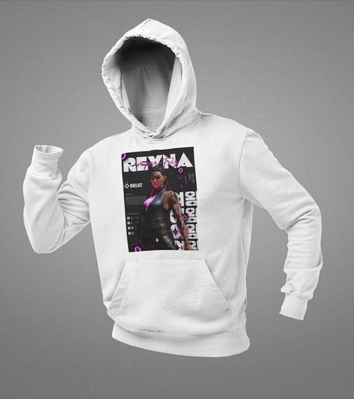 Reyna Duelist Baskılı Unisex Oversize Vallorant Hoodie