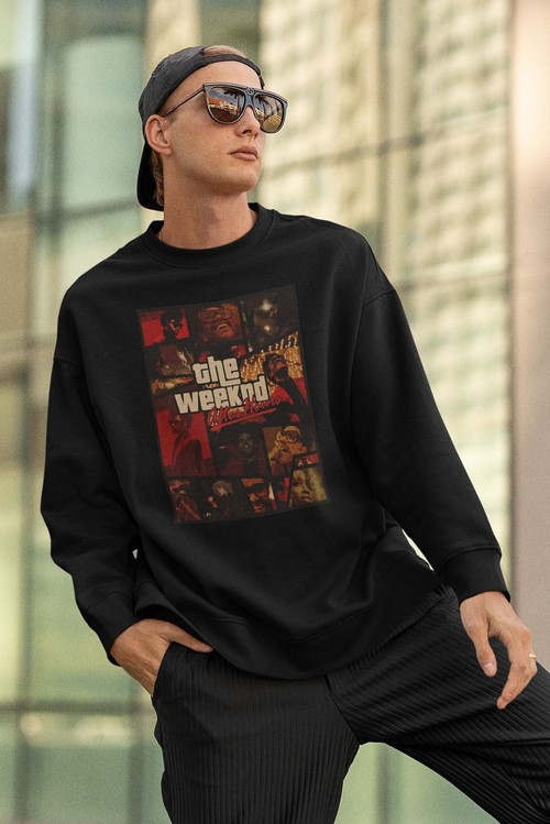The Weeknd After Hours Baskılı Unisex Oversize Tasarım Sweatshirt
