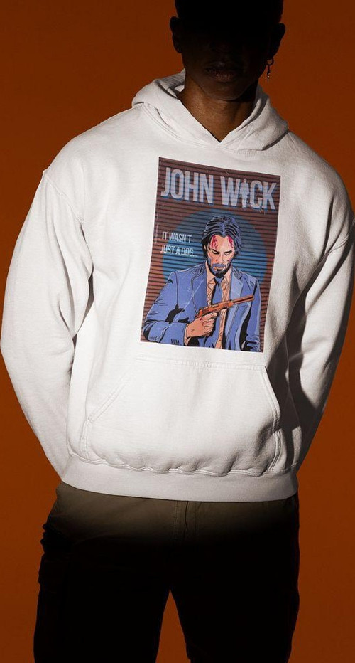 It Wasn't Just A Dog Yazılı Unisex Oversize John Wick Hoodie