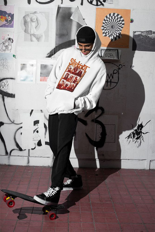Slipknot Baskılı Unisex Oversize Müzik Grubu Hoodie