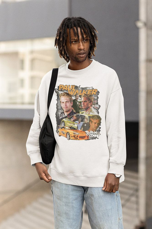 Paul Walker Film Karakteri Baskılı Unisex Oversize Hızlı Ve Öfkeli Sweatshirt