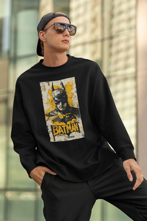 Batman Dc Karakter Baskılı Unisex Oversize Sweatshirt
