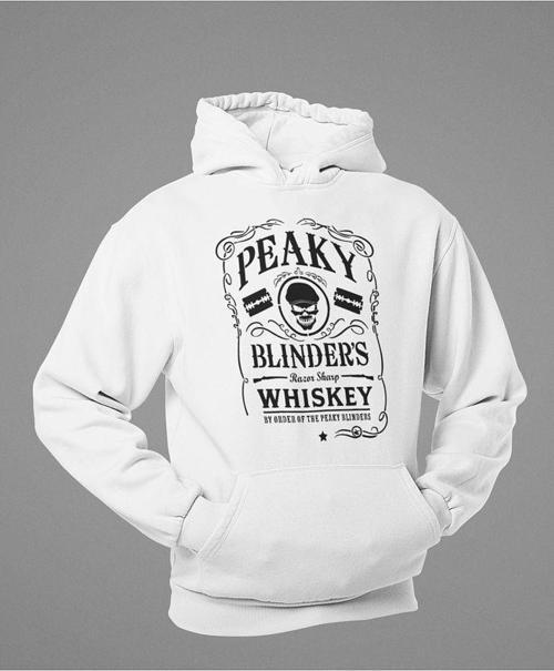 Peaky Blinders Whiiskey Yazılı Unisex Oversize Hoodie