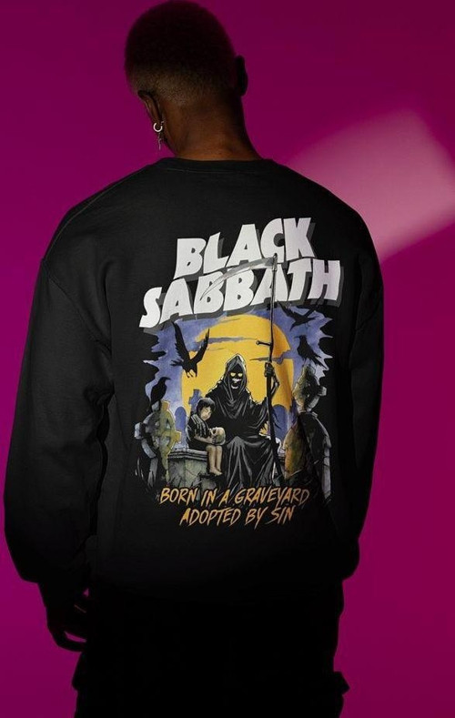 Black Sabbath Unisex Oversize Tasarım Müzik Grubu Sweatshirt