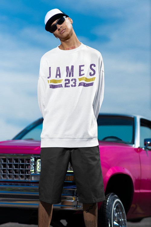 Lebron James 23 Baskılı Unisex Oversize Basketbolcu Sweatshirt
