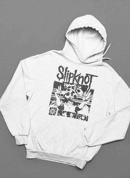Slipknot Unisex Oversize Müzik Grubu Tasarım Hoodie
