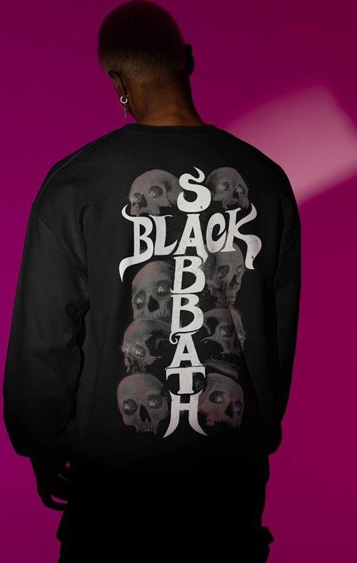 Black Sabbath 1968 Baskılı Unisex Oversize Rock Metal Müzik Grubu Sweatshirt