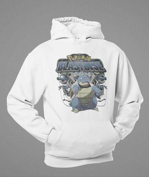 Pokemon Blastoise Baskılı Unisex Oversize Hoodie