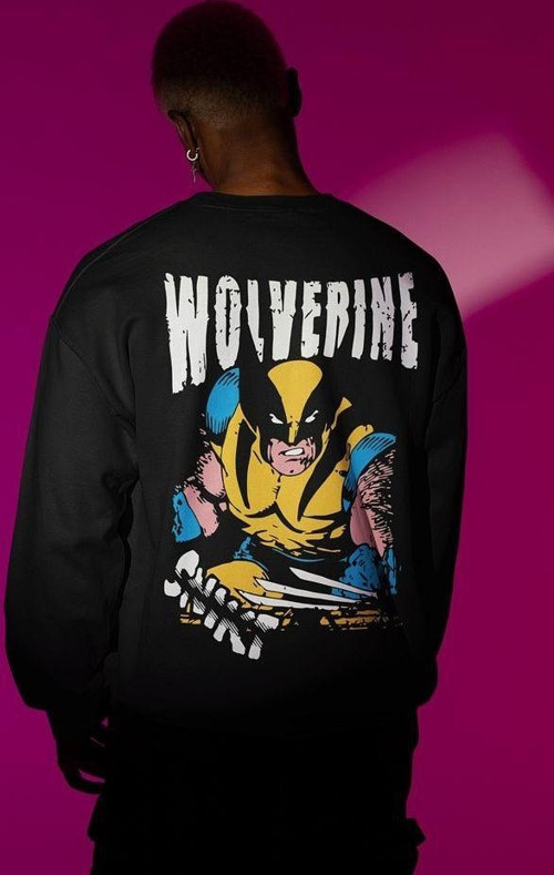 Wolverine Baskılı Unisex Oversize Dc Film Karakter Sweatshirt
