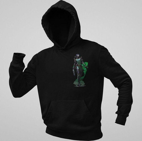 Valorantt Viper Smoke Karakter Baskılı Unisex Oversize Hoodie