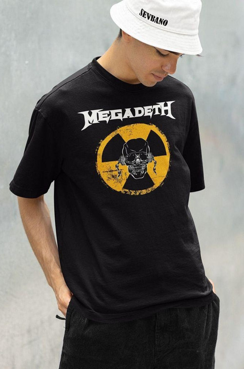 Megadeth Baskılı Unisex Oversize Müzik Grubu Tişört