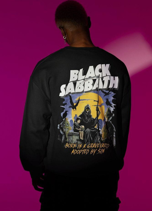 Black Sabbath Unisex Oversize Tasarım Müzik Grubu Sweatshirt