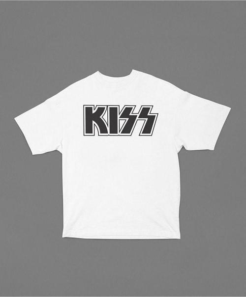 Rock Metal Müzik Grubu Kiss Yazılı Oversize Unisex Tişört