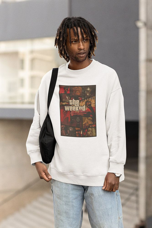 The Weeknd After Hours Baskılı Unisex Oversize Tasarım Sweatshirt