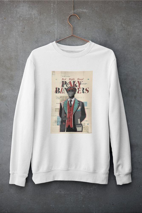 Peaky Blinders Tasarım Baskılı Unisex Oversize Tommy Shelby Sweatshirt
